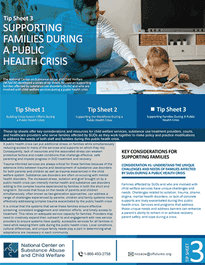 Tip Sheet 3: Supporting Families Affected by Substance Use Disorders During the Current Public Health Crisis