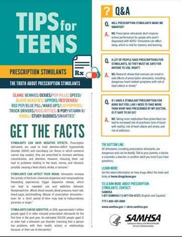 Tips for Teens: The Truth About Stimulants