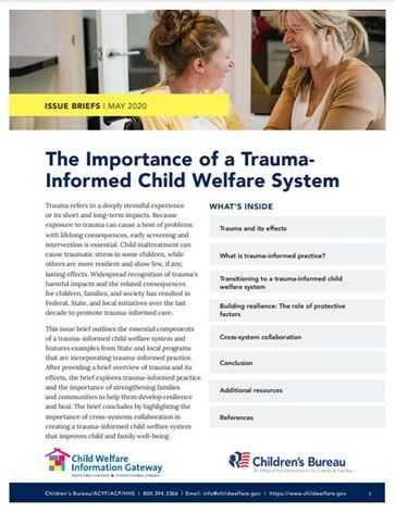 The Importance of a Trauma-Informed Child Welfare System