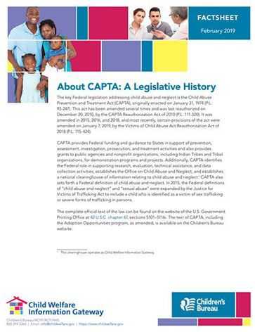 About CAPTA: A Legislative History